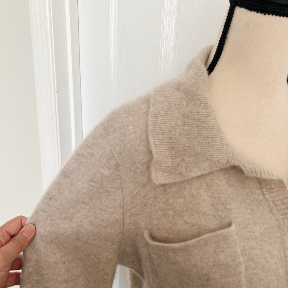 Jason Wu 100% Cashmere Button Down Collared Shirt… - image 3